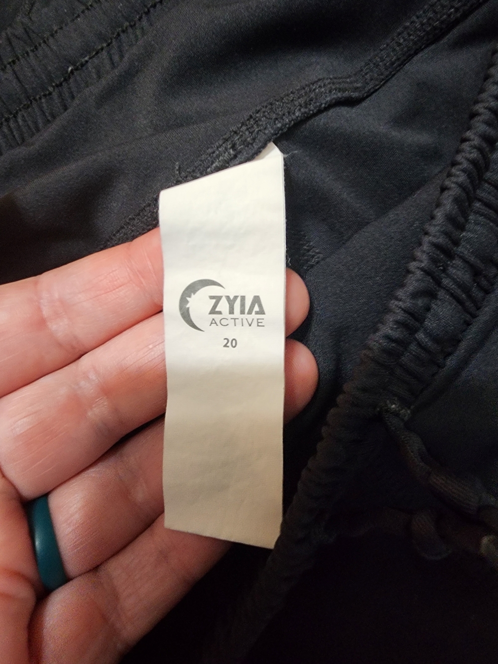 Zyia Active Black Athletic Leggings Size 20 - Picture 2 of 3